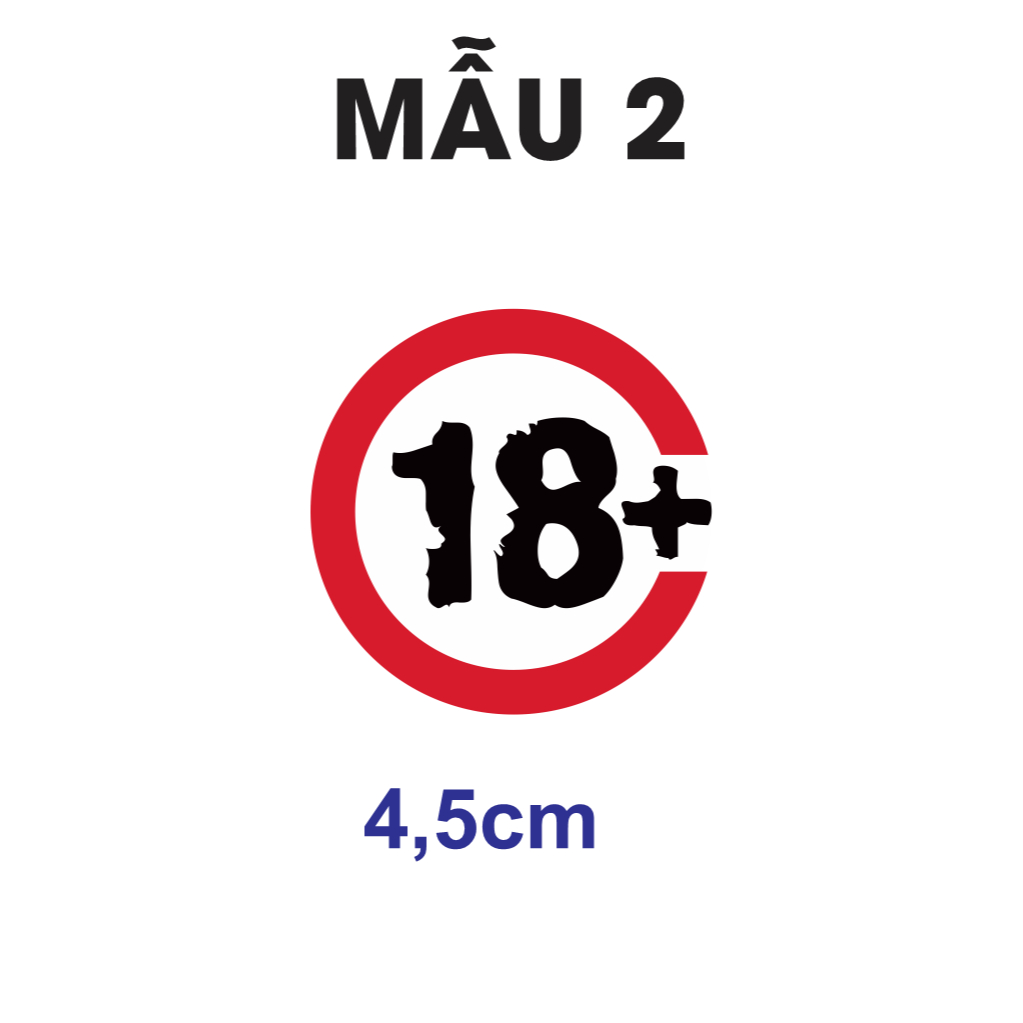 SỐ 18+ DÁN TRANG TRÍ. Decal cao cấp chống nước. Sticker bựa nhí nhố