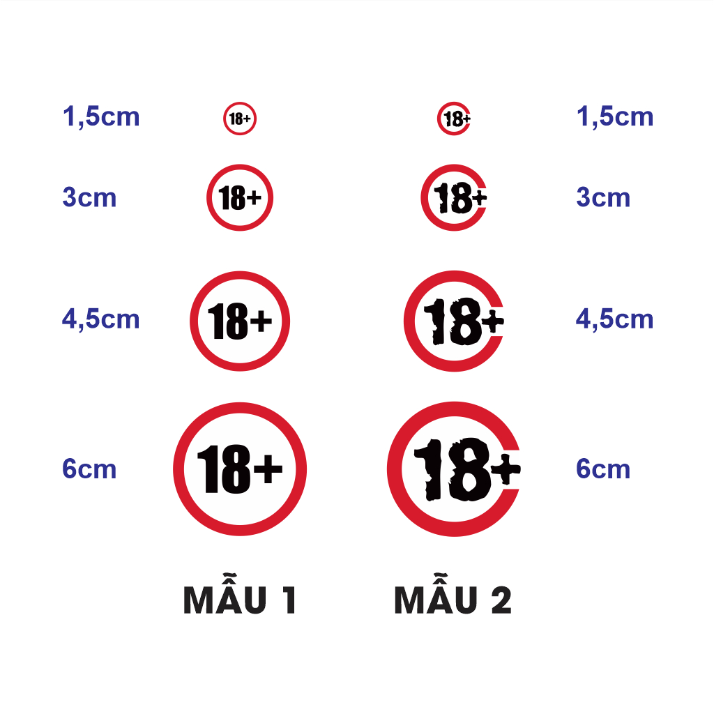 SỐ 18+ DÁN TRANG TRÍ. Decal cao cấp chống nước. Sticker bựa nhí nhố