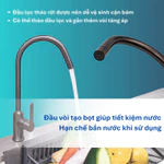 Bộ Vòi Rửa Chén Bát Inox Mạ Xám Cao Cấp Creva | CR-403 | Vòi Xoay 360 Độ, Kèm Dây Cấp Inox 304 — ảnh 5