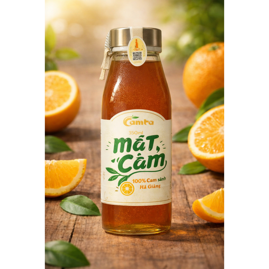 Mật Cam Hà Giang Không Chứa Chất Bảo Quản,Không  Phẩm Mầu, Không Hương Liệu, Không Đường Hóa Học