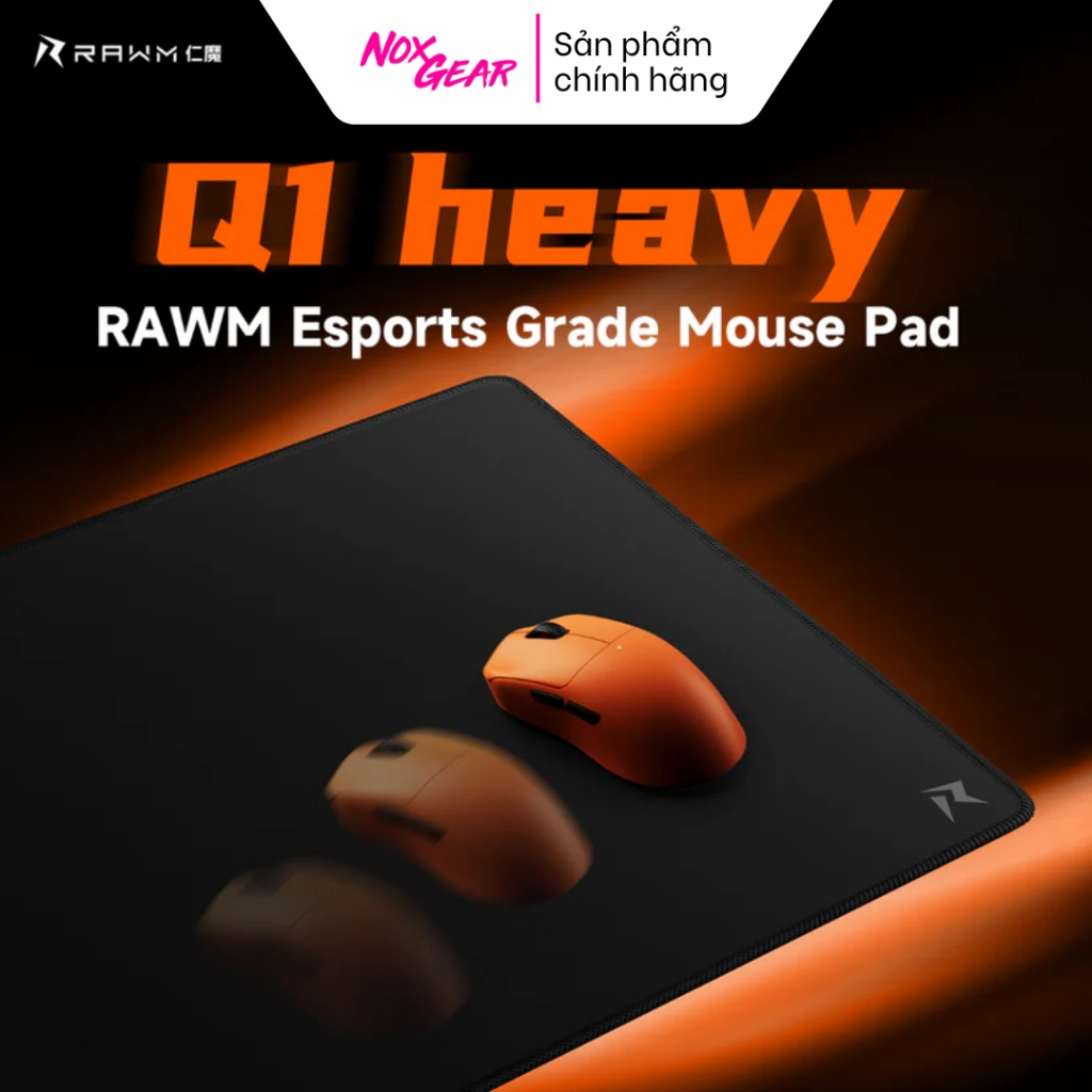 Lót Chuột Gaming RAWM Q1 Heavy - Bề Mặt Control - Chính Hãng 100% ...