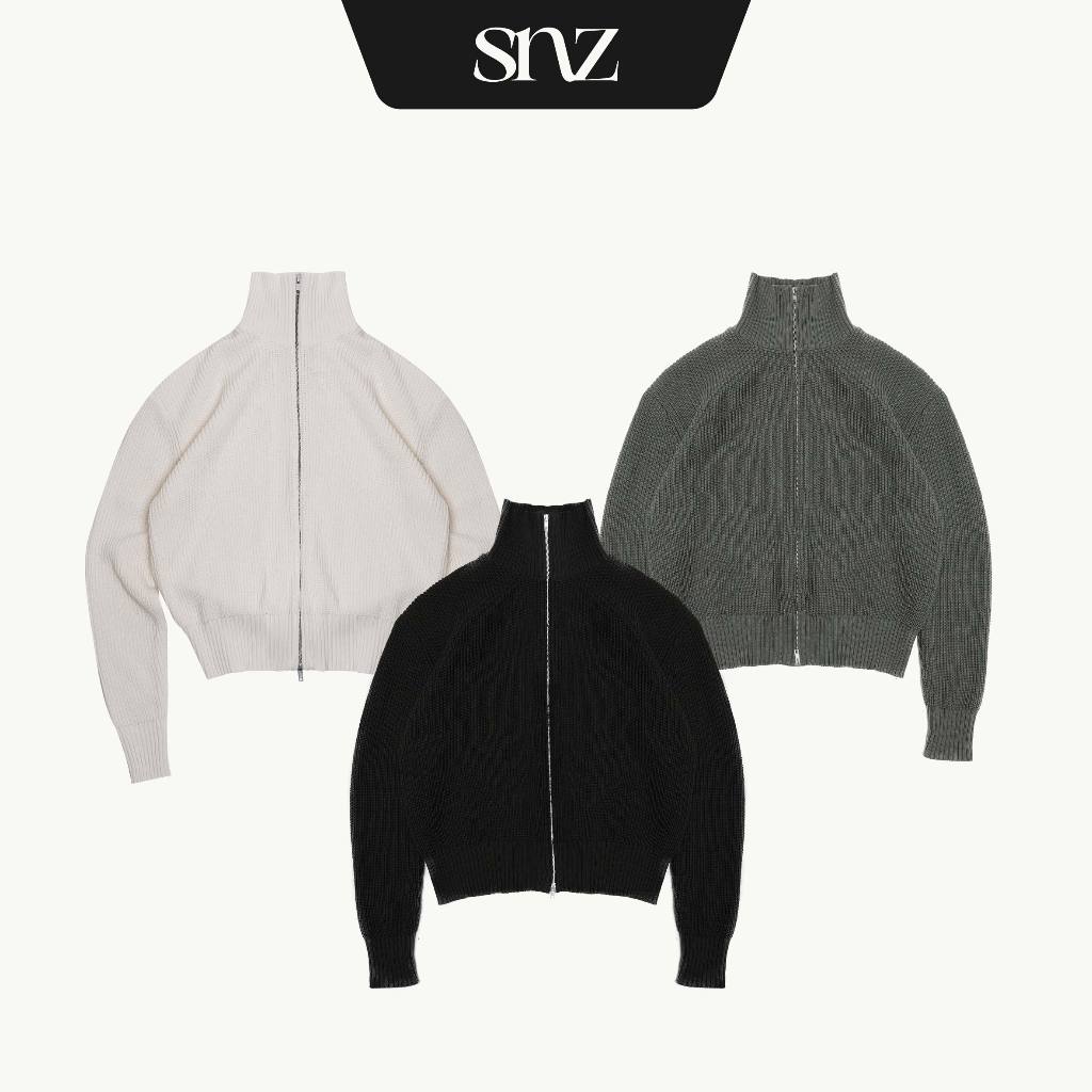 Áo Len Zip Boxy SNAZZY Unisex Chất Liệu Sợi Len Chính Hãng - ZIP KNIT | BigBuy360 - bigbuy360.vn