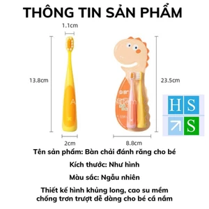 SET 2 BÀN CHẢI SUKA TRẺ EM CAO CẤP, LÔNG MỀM MỊN DÀNH CHO BÉ, THIẾT KẾ TAY TRÁI TAY PHẢI, Bàn Chải Đánh Răng