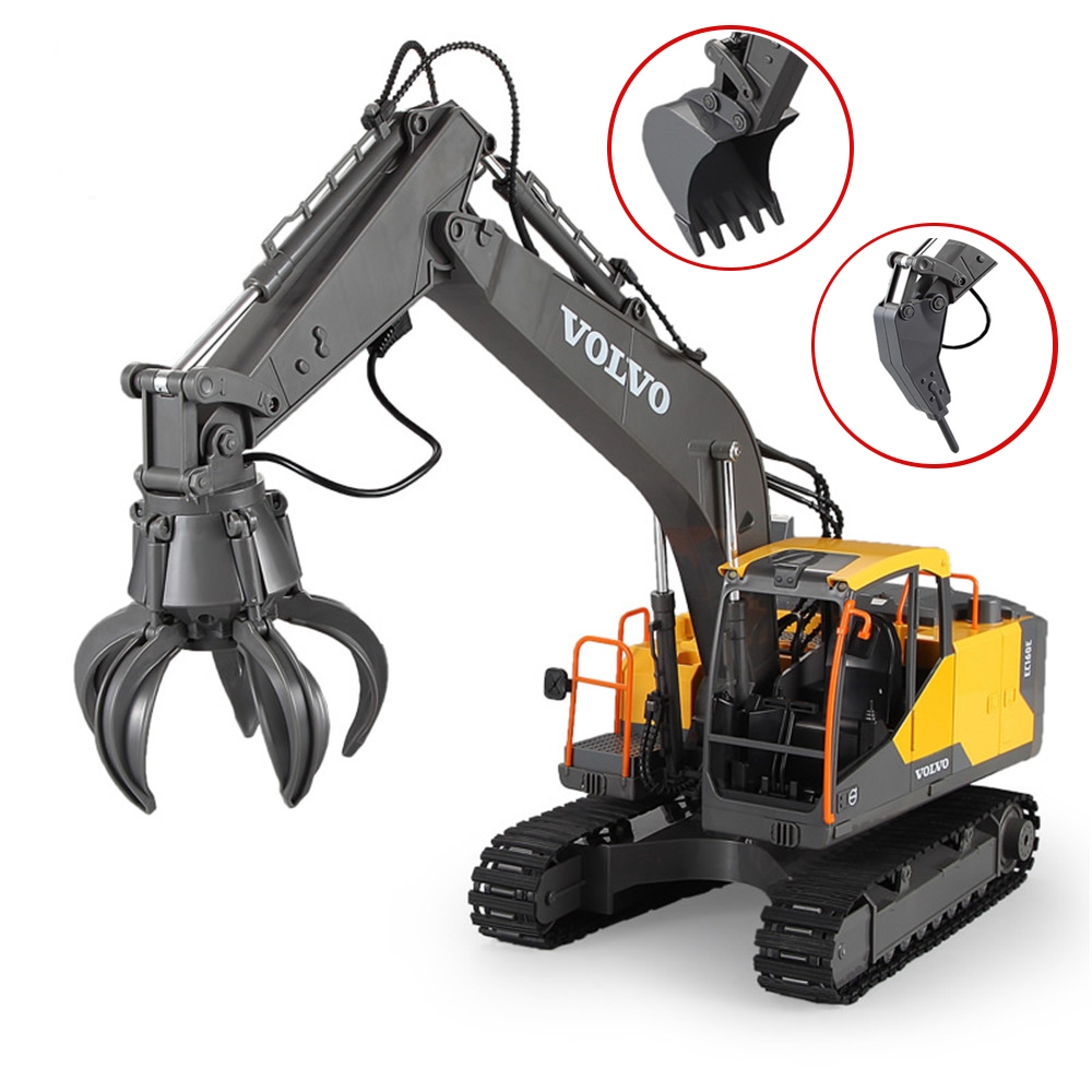 Đồ chơi máy xúc điều khiển từ xa DOUBLE E E568 – 3 trong 1 phiên bản 2026 điều khiển cao cấp cỡ lớn giá rẻ, đồ chơi điều