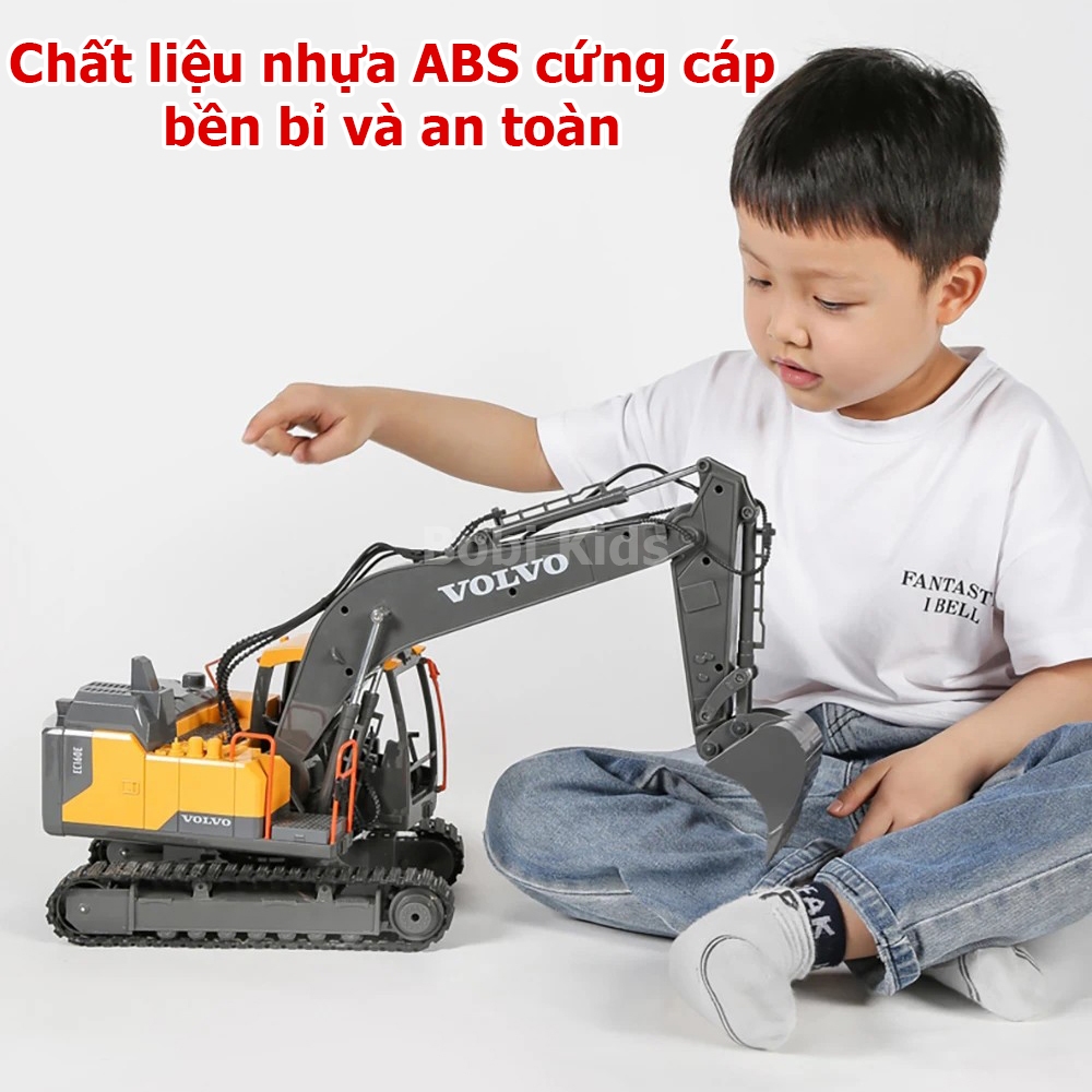Đồ chơi máy xúc điều khiển từ xa DOUBLE E E568 – 3 trong 1 phiên bản 2026 điều khiển cao cấp cỡ lớn giá rẻ, đồ chơi điều