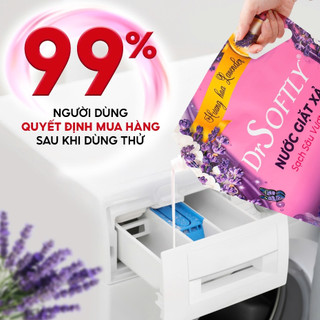 [ COMBO 1,75KG ] Nước giặt DrSoftly cao cấp Đậm Đặc giặt sạch, đánh bay vết bẩn cứng đầu, lưu hương dài lâu