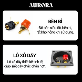 Cặp Cọc Loa Bắp Chuối 4mm - Lõi Đồng Nguyên Chất, Núm Vặn Ren Kim Loại Cao Cấp