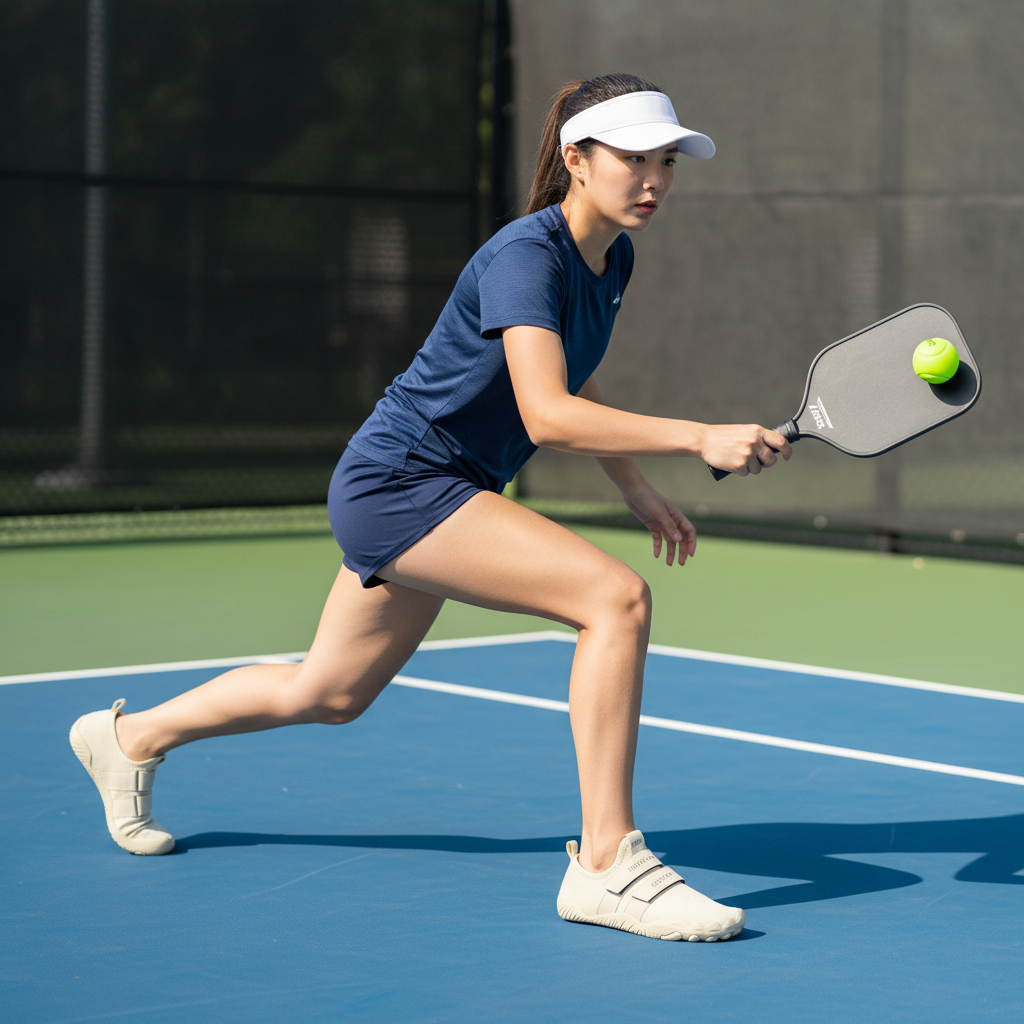 Giày Thể Thao Nữ Đế Bám Tập Gym – Cardio Pickleball – Thiết Kế màu Be | BigBuy360 - bigbuy360.vn