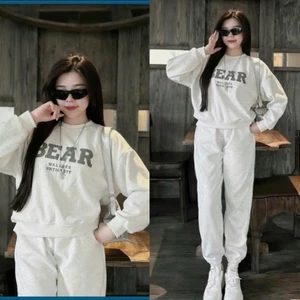 Bộ Quần Áo Nỉ Nam Nữ YOARI Cổ Tròn Hình In 5D Set Bộ Thu Đông Cao Cấp