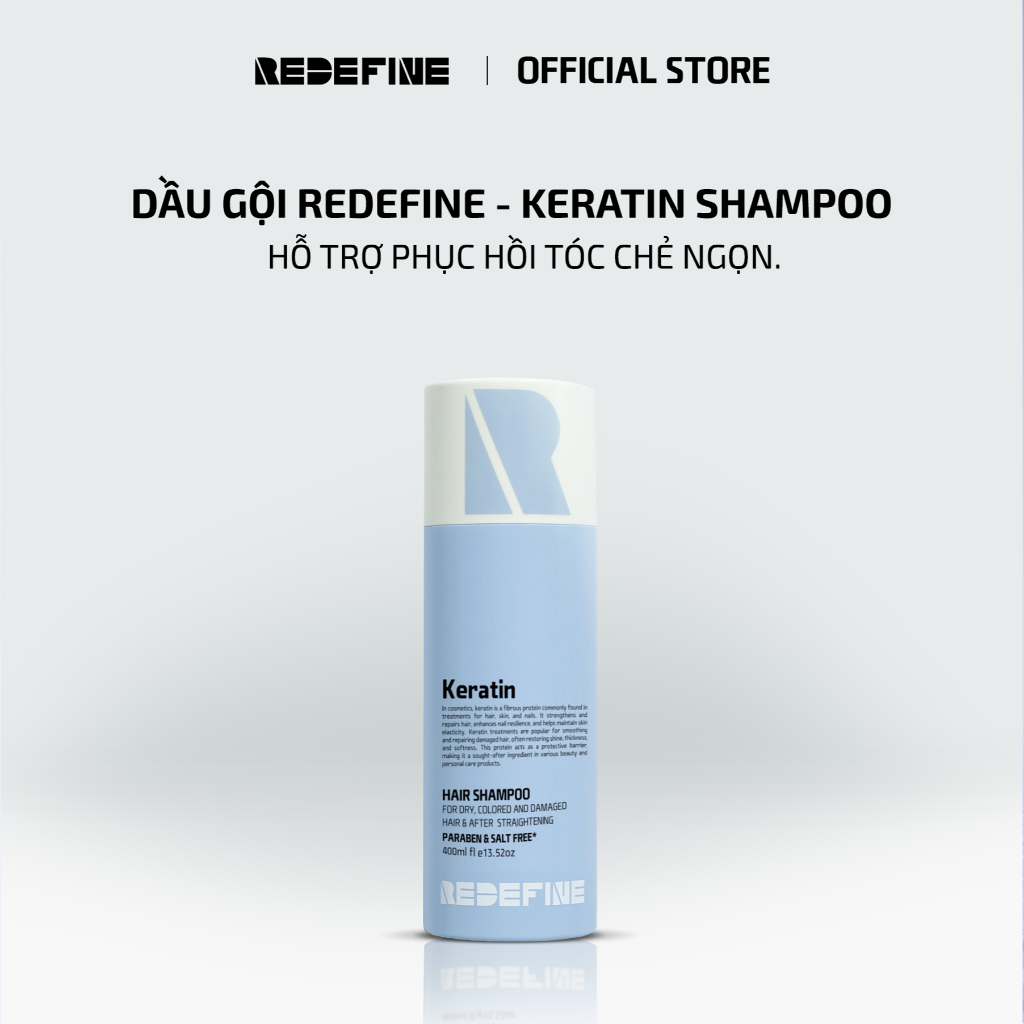 Combo Dầu Gội và Serum Dưỡng Tóc REDEFINE Keratin - Phục Hồi Chuyên Sâu, Tạo Độ Bóng Mượt Tức Thì