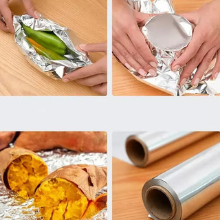 Combo 3 cuộn màng nhôm Shinsen Inochi chịu nhiệt cao dùng lò nướng tủ lạnh giữ món ăn tròn vị