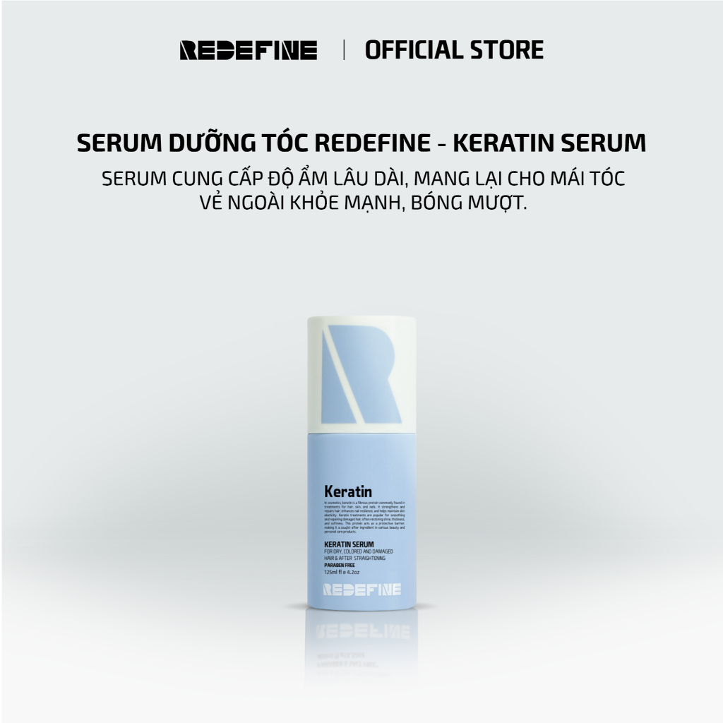 Combo Dầu Gội và Serum Dưỡng Tóc REDEFINE Keratin - Phục Hồi Chuyên Sâu, Tạo Độ Bóng Mượt Tức Thì