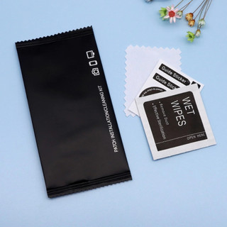 [ COMBO 200 ] Giấy lau Đen KHÔ-ƯỚT + MIẾNG LẤY BỤI hỗ trợ dán màn hình , vệ sinh SMARTPHONE/LAPTOP