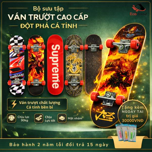 Ván trượt thể thao, ván trượt thi đấu cỡ lớn 80 cm, gỗ phong ép 8 lớp chắc chắn an toàn, tự tin thể hiện đam mê