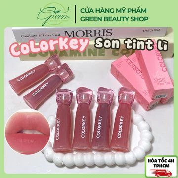 Son Kem Lì Colorkey Soft Matte Water Tint Nắp Kim Cương Siêu Mịn Nhẹ Môi Nội Địa Trung 2.5g