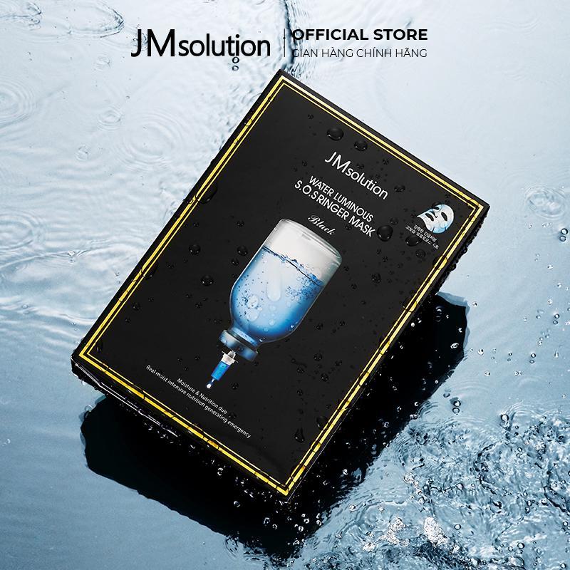 JMsolution Mặt Nạ Dưỡng Ẩm Và Làm Dịu Da Water Luminous S.O.S Ringer Mask Black 35ml Chính Hãng