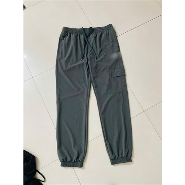 Quần Gió Nam Dáng Jogger Quần Thể Thao Nam Bo Gấu, Lưng Chun Có Dây Rút