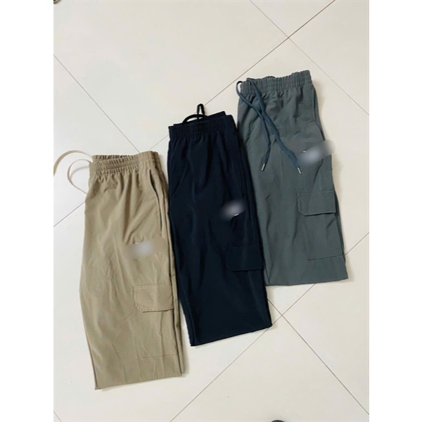 Quần Gió Nam Dáng Jogger Quần Thể Thao Nam Bo Gấu, Lưng Chun Có Dây Rút