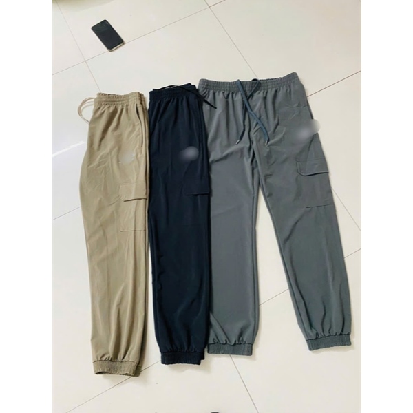 Quần Gió Nam Dáng Jogger Quần Thể Thao Nam Bo Gấu, Lưng Chun Có Dây Rút