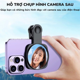 Gương Kẹp Selfie Camera Sau Cho Điện Thoại | Gương Phản Chiếu Hỗ Trợ Chụp Ảnh Quay Căn Khung Hình