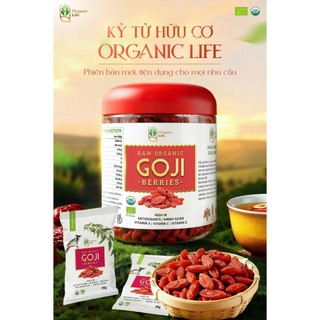 Kỷ tử đỏ hữu cơ Goji Beries Organic Life dẻo ngọt tự nhiên từ Ninh Hạ