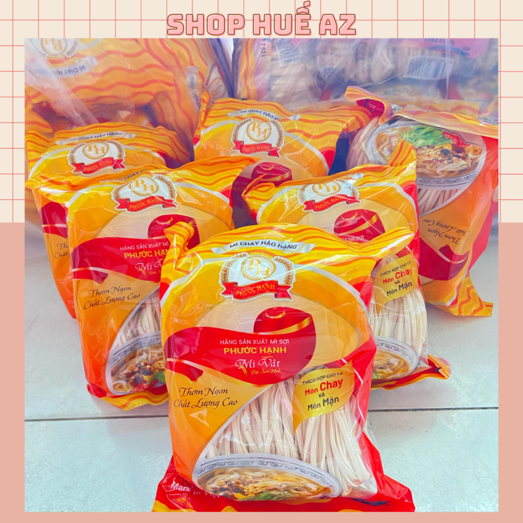 Combo 10 gói bánh canh khô Phước Hạnh Huế (1 gói = 400gram, mẫu bao bì mới)
