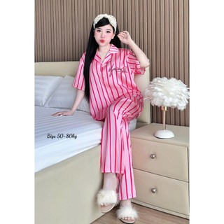 🌸 ĐỒ BỘ PIJAMA BIG SIZE (50KG - 80KG) -TAY NGẮN QUẦN DÀI, THỜI TRANG MẶC NHÀ CAO CẤP 🌸