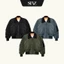Áo Khoác Bomber SNAZZY Unisex Vải Gió Pilot Chần Bông Chính Hãng - FORGE COLLAR