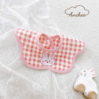 Yếm xô cổ hoa Anchee cho bé – Vải muslin mềm mịn, thấm hút tốt, họa tiết xinh