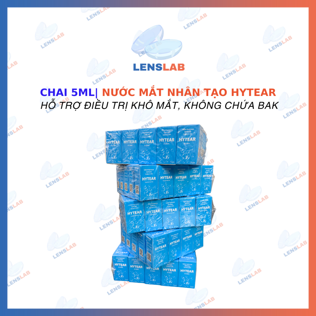 Nước Mắt Nhân Tạo HYTEAR - Chai 5ML- Hỗ trợ điều trị khô mắt, không chứa BAK