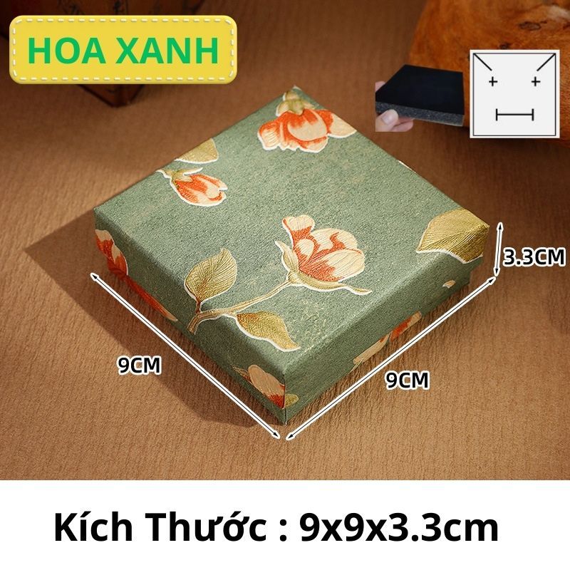 Hộp đựng trang sức giấy FLORA nổi 3D đựng dây chuyền vòng tay nhẫn bông tai lắc phụ kiện ERA BOX