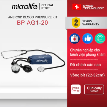 Bộ Dụng Cụ Đo Huyết Áp Cơ Chất Lượng Cao Microlife AG1-20 | Phù Hợp Dành Cho Bác Sĩ, Y Tá, Gia Đình