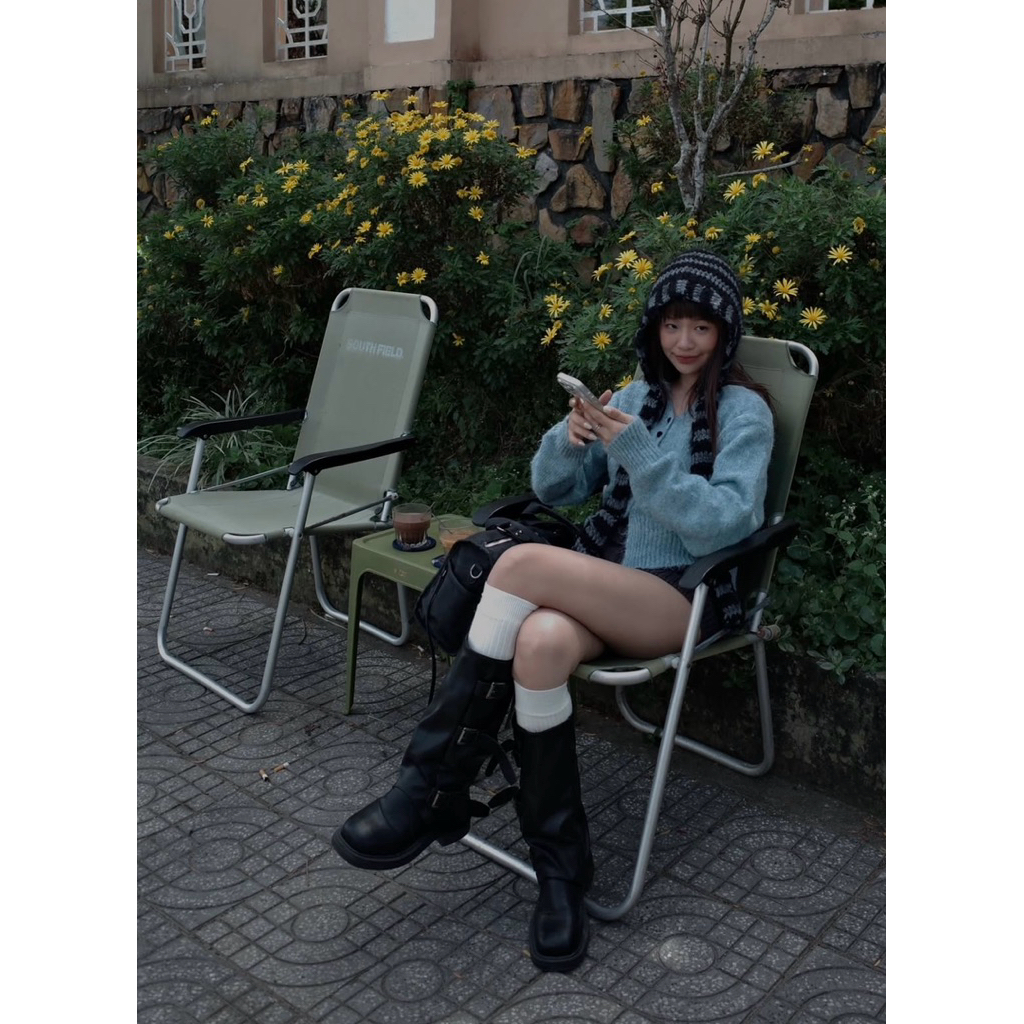 (HÀNG SẴN) Áo Len Cardigan Tay Dài Xanh Dương Siêu Hot | BigBuy360 - bigbuy360.vn