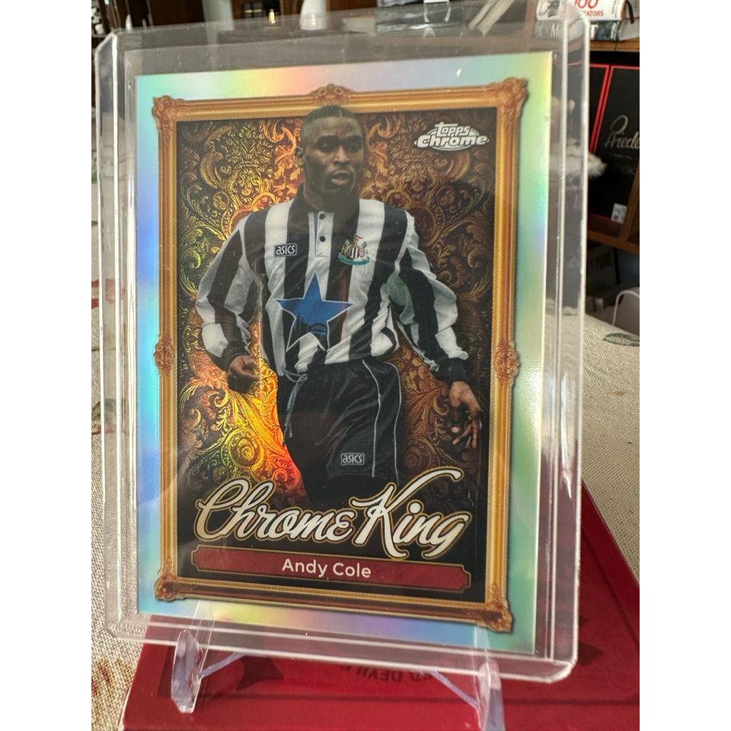 2025-26 Topps Premier League Andy Cole Chrome King SP Insert, Newcastle ...