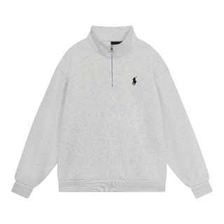 Áo Sweater Cổ Zip Vải Nỉ 2 Da Mềm Mịn Dày Dặn Có Khóa Cổ Fom Rộng Unisex Nam Nữ 2026