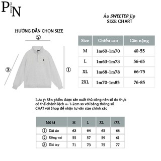 Áo Sweater Cổ Zip Vải Nỉ 2 Da Mềm Mịn Dày Dặn Có Khóa Cổ Fom Rộng Unisex Nam Nữ 2026