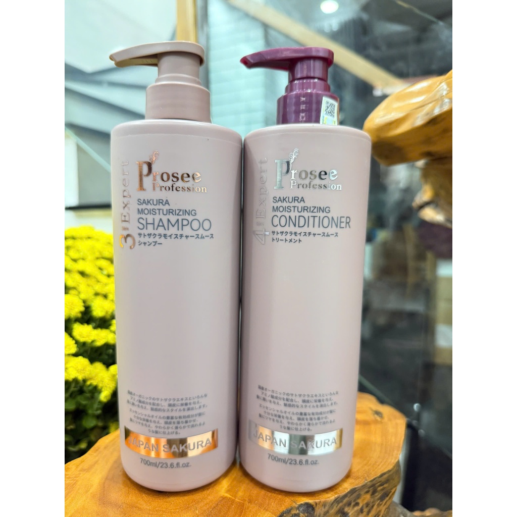 Gội Xả PROSEE SAKURA 700ml chính hãng mềm mượt dành cho da đầu nhạy cảm ...