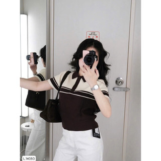 ÁO LEN CỘC CỔ ĐỨC PHỐI NÂU