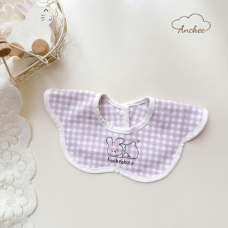 (Set 3 yếm) Yếm Xô vuông viền kẻ Anchee mẫu mới hình in siêu xinh cho bé