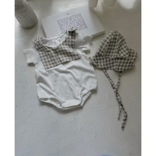 Set Body Em Bé Trai Kèm Mũ Caro – Littlebee