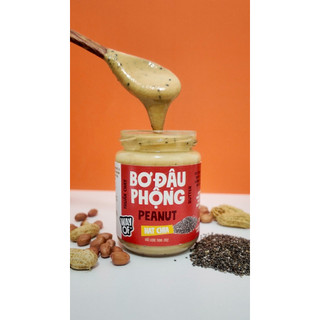 Bơ Đậu Phộng Hạt Chia WayOf - Không Đường Không Dầu - Giàu Omega-3 Thuần Chay Eat Clean