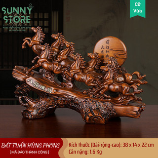 Tượng bát mã, Bát mã truy phong, Mã đáo thành công, Tượng ngựa phong thuỷ, Decor Trang trí nhà cửa, Quà tặng ý nghĩa