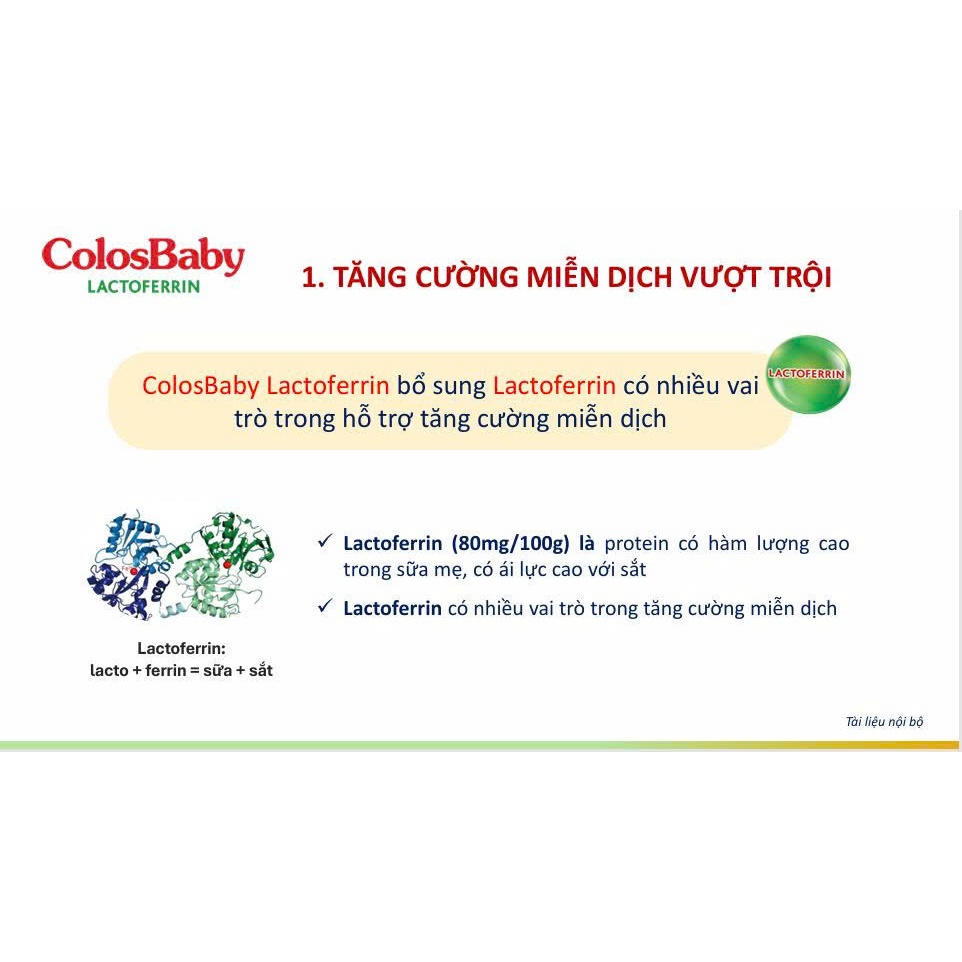 (Mẫu Mới) Vitadairy Colosbaby Lactoferin 0+1+2+ 800gr hỗ trợ tiêu hóa đề kháng