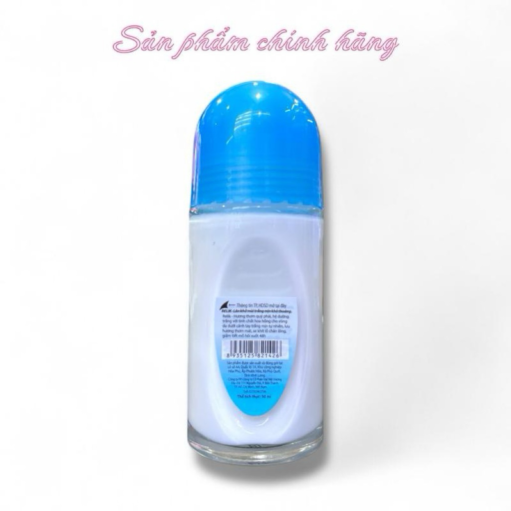 Lăn Nách Relik Khử Mùi Trắng Mịn Khô Thoáng 50ml Chính Hãng.