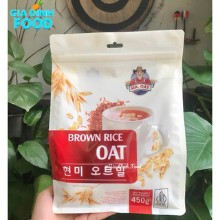 YẾN mạch MrOat uống liền 3 in 1 Gạo Lứt & Nếp Cẩm - Tiện lợi cho người bận rộn 450GR