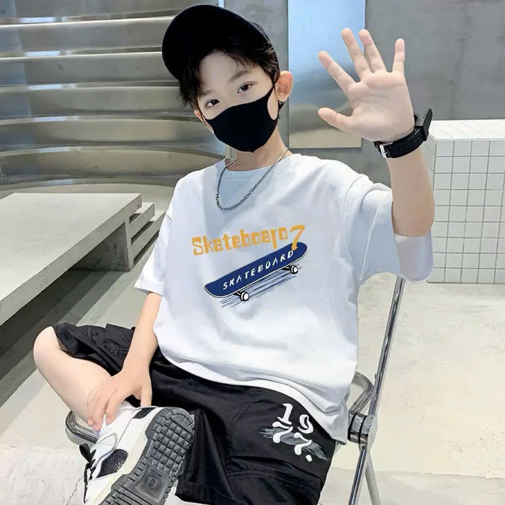 ( Size đại ) Áo Phông Phom Suông Rộng Dành Cho Bé Trai .Vải Cotton dày dặn , mềm mịn , nhiều màu