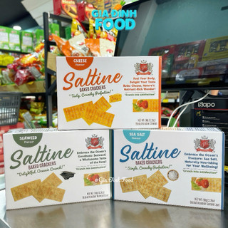 [Mua 2 tặng 1] Sale date 03/07 - BÁNH quy giòn GPR Saltine Baked Crackers 3 Vị - Hộp 90gr