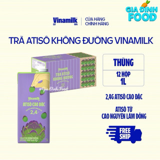 [THÙNG 12 Hộp] Trà Atiso không đường, Nước ép lựu táo, Sữa dinh dưỡng Flex không đường Vinamilk Hộp 1Lít