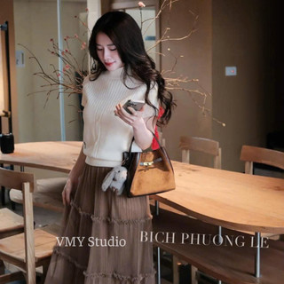 VMY Studio - Áo len cộc tay ngắn len thừng thêu ong xinh xắn, áo thun cộc len thừng thêu họa tiết trẻ trung