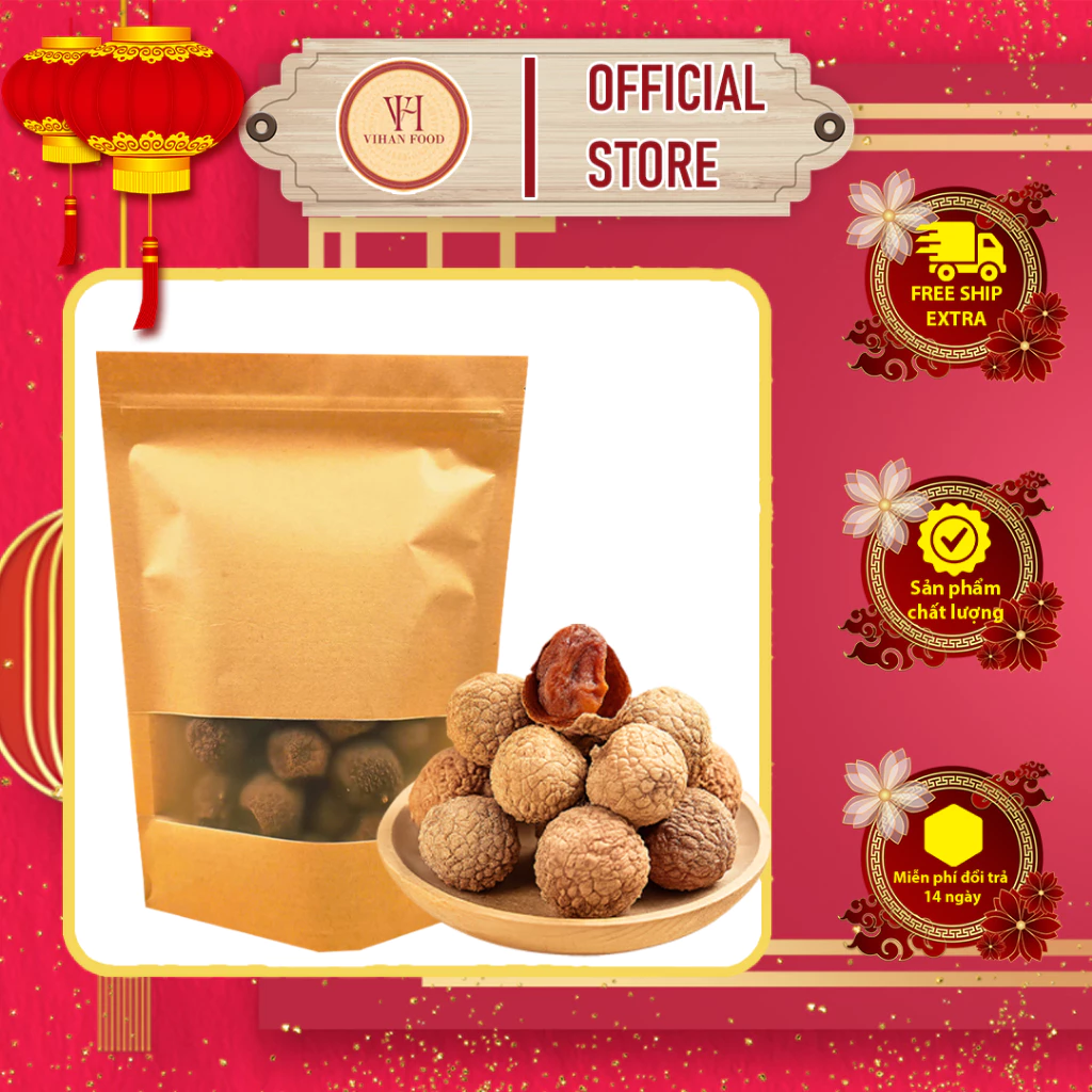 [SẢN PHẨM DÙNG THỬ] 50gr VẢI THIỀU LỤC NGẠN SẤY KHÔ, đặc sản Vải thiều Lục Ngạn, Bắc Giang